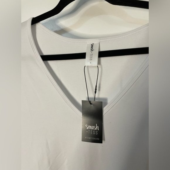 SMASH + TESS BNWT White Shorty Ruffle Edge Romper Bridal XL - Picture 2 of 4